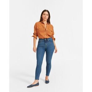 Everlane  The Curvy Authentic Stretch High-Rise Skinny Jean Mid Blue Size 23 NWT